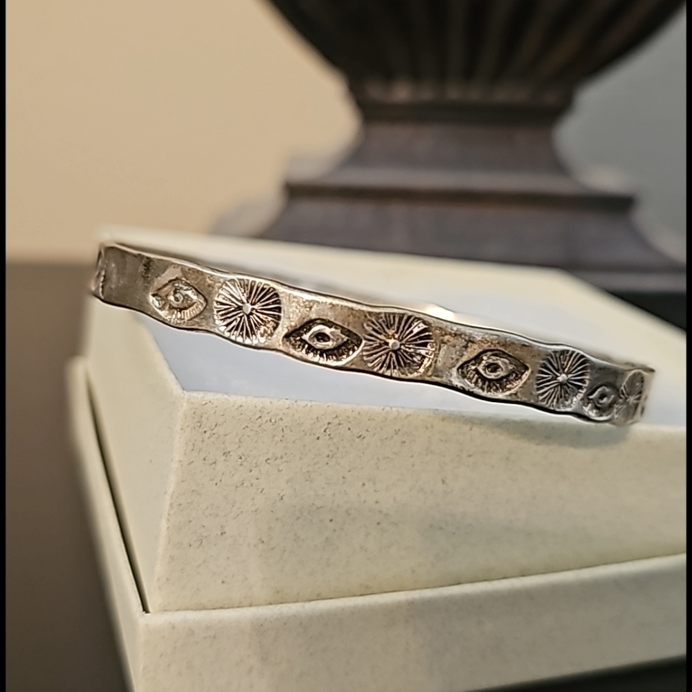 Sterling silver bangle bracelet